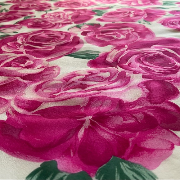 Adrienne Vittadini, Vintage Briar Rose Silk Scarf - Picture 2 of 5